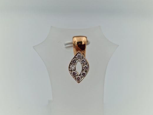 Zelta kulons ar cirkoniju, 1.67 g