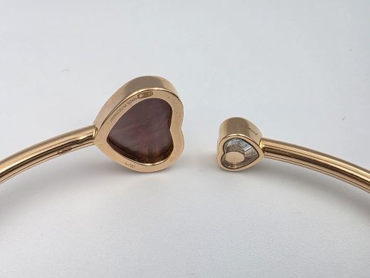 Gold bracelet with diamond, 10.74 g, size 19.5 CM