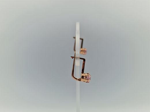 Zelta auskari ar cirkoniju, 2.96 g