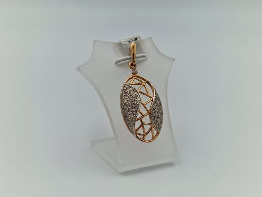 Zelta kulons ar cirkoniju, 2.3 g