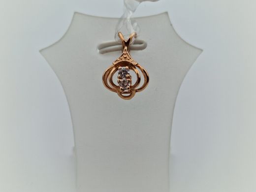 Zelta kulons ar cirkoniju, 0.99 g