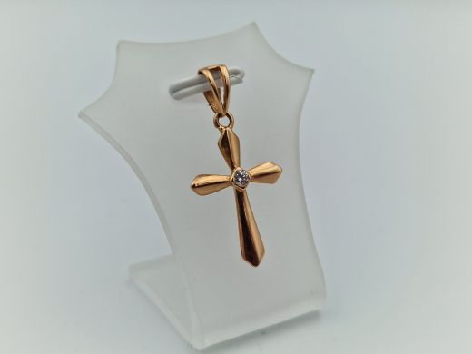 Золотой кулон с цирконом, 1.25 г