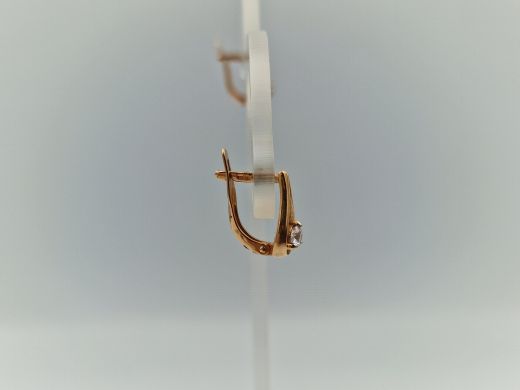 Zelta auskari ar cirkoniju, 2.08 g