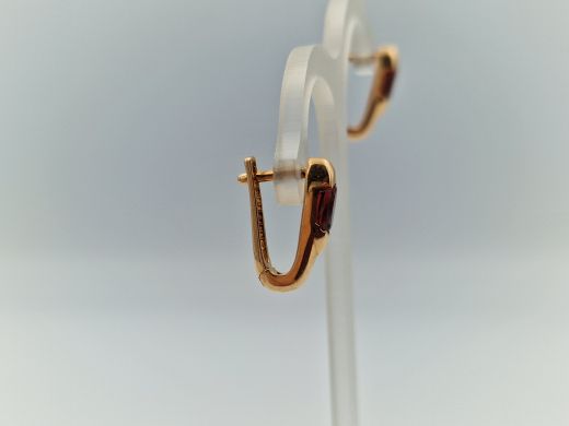 Zelta auskari ar cirkoniju, 3.08 g