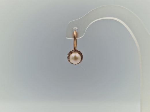 Zelta auskari ar cirkoniju, 2.05 g