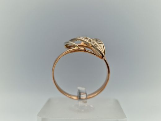 Zelta gredzens ar cirkoniju, 3.93 g, izm. 19.5
