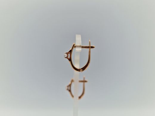 Zelta auskari ar cirkoniju, 2.3 g