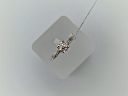 Zelta gredzens ar briljantu, 1.61 g, izm. 17