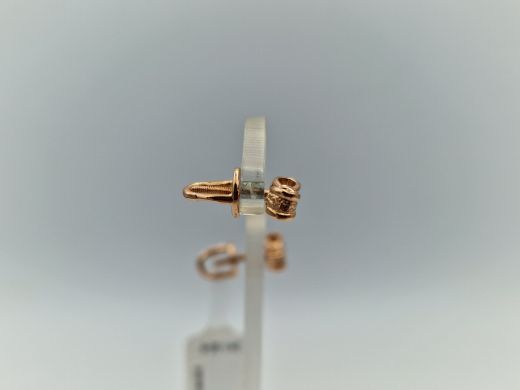 Золотые серьги с цирконом, 2.54 г