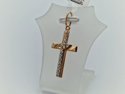 Золотой кулон с цирконом, 1.62 г