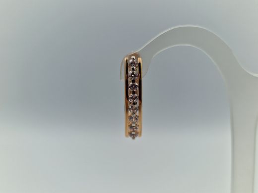 Zelta auskari ar cirkoniju, 2.44 g