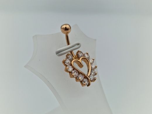 Золотой кулон с цирконом, 2.47 г