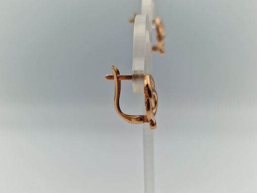 Zelta auskari ar cirkoniju, 1.85 g