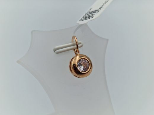 Zelta kulons ar cirkoniju, 0.63 g