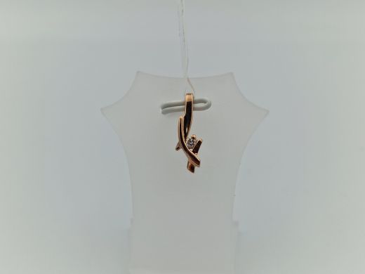 Zelta kulons ar briljantu, 0.73 g