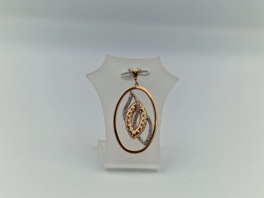 Zelta kulons ar cirkoniju, 1.87 g