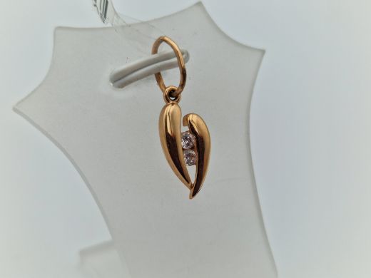 Zelta kulons ar cirkoniju, 0.95 g