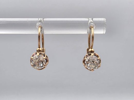 Gold earrings, 1.73 g