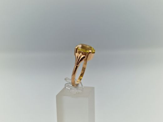 Zelta gredzens ar cirkoniju, 5.71 g, izm. 18