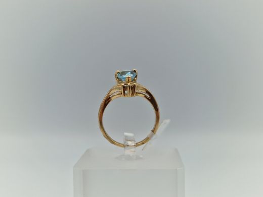 Zelta gredzens ar briljantiem un topāziem, 2.84 g, izm. 16.5