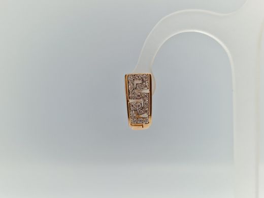 Zelta auskari ar cirkoniju, 4.57 g