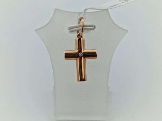 Золотой кулон с цирконом, 0.86 г