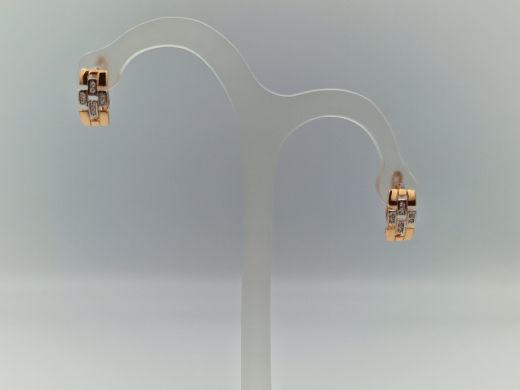 Zelta auskari ar cirkoniju, 1.78 g