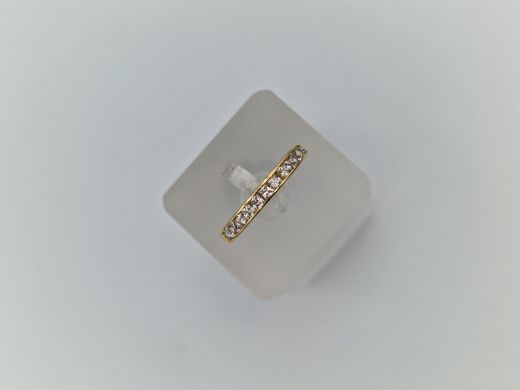 Zelta gredzens ar cirkoniju, 2.61 g, izm. 17