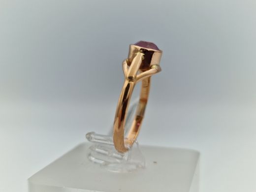 Zelta gredzens ar cirkoniju, 2.15 g, izm. 17