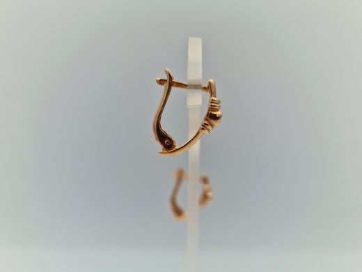 Zelta auskari ar cirkoniju, 2.69 g