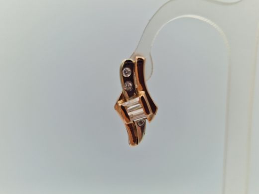 Zelta auskari ar cirkoniju, 5.69 g