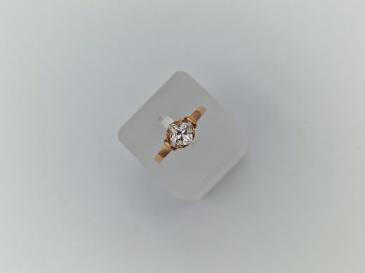 Zelta gredzens ar cirkoniju, 2.75 g, izm. 18.5