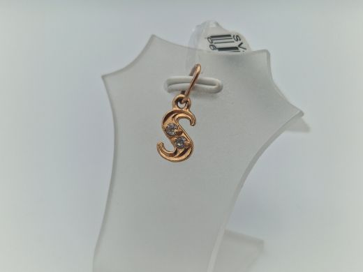 Zelta kulons ar cirkoniju, 0.53 g