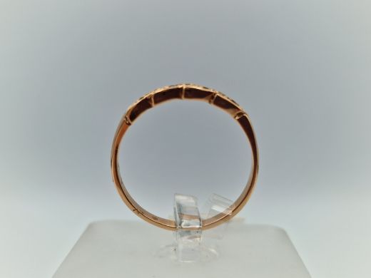 Zelta gredzens ar cirkoniju, 1.86 g, izm. 18.2