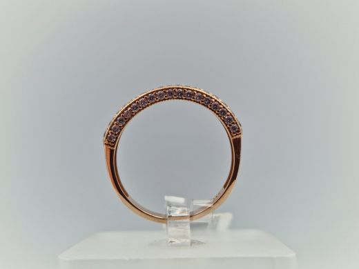 Zelta gredzens ar cirkoniju, 2.69 g, izm. 17.5