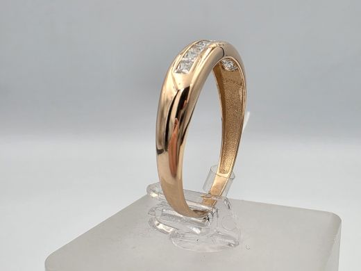 Zelta gredzens ar cirkoniju, 1.75 g, izm. 19