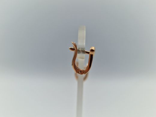 Zelta auskari ar cirkoniju, 1.20 g