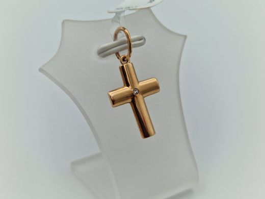 Золотой кулон с цирконом, 0.86 г