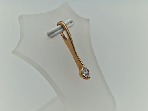 Zelta kulons ar cirkoniju, 0.62 g