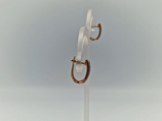 Zelta auskari ar cirkoniju, 4.13 g