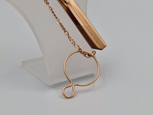 Золотой кулон с цирконом, 4.59 г