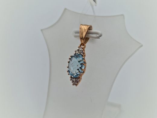 Zelta kulons ar cirkoniju, 1.14 g