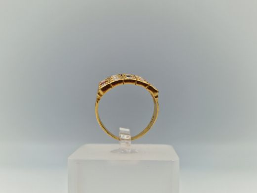 Zelta gredzens ar cirkoniju, 5.93 g, izm. 17