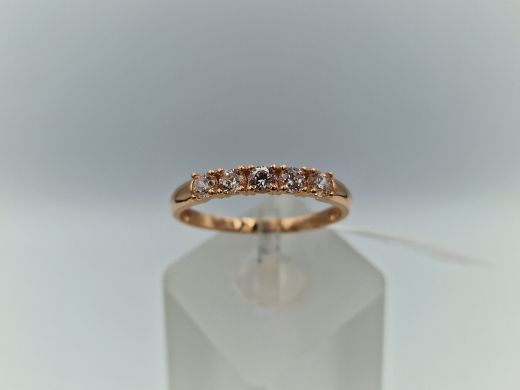 Zelta gredzens ar cirkoniju, 2.17 g, izm. 20.5