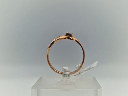 Zelta gredzens ar cirkoniju, 2.09 g, izm. 17.5