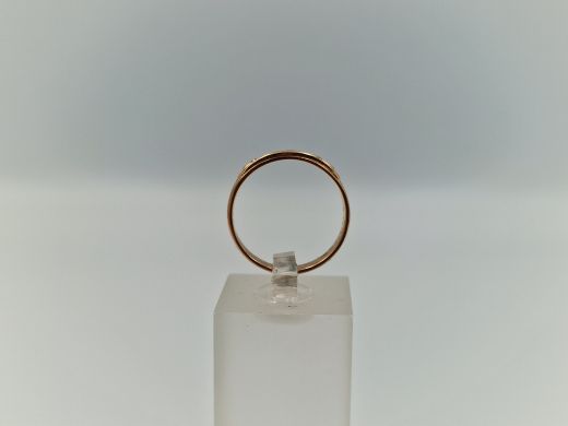 Zelta gredzens ar cirkoniju, 2.31 g, izm. 16.5