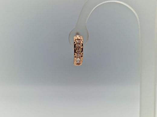 Zelta auskari ar cirkoniju, 1.66 g