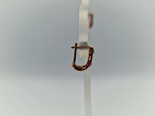 Zelta auskari ar cirkoniju, 0.83 g