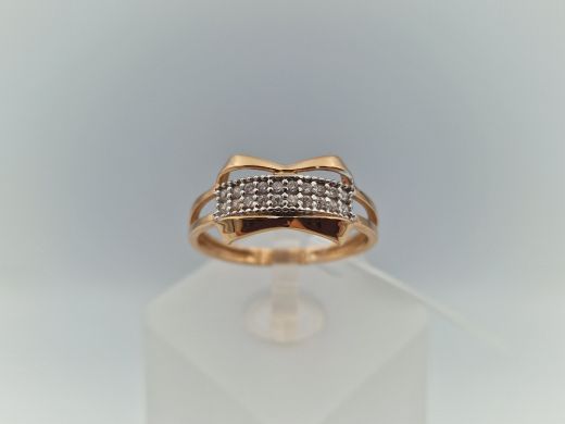 Zelta gredzens ar cirkoniju, 2 g