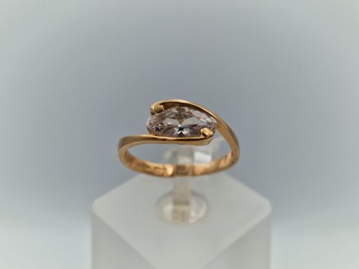 Золотое кольцо с цирконом, 2.62 г